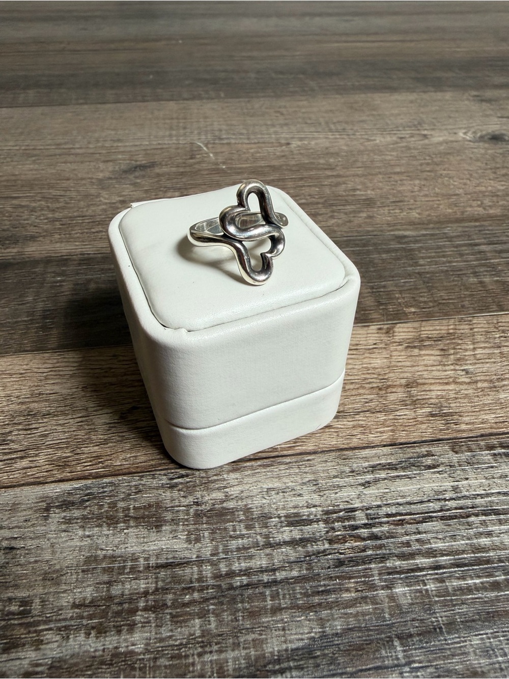 James Avery Double Heart Ring Size 8